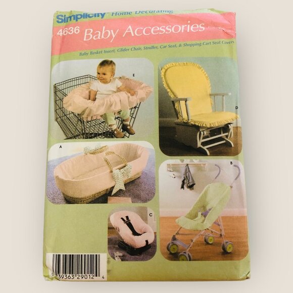 Simplicity Sewing Pattern 4636 Baby Access Stroller Car Seat Chair Cover - Picture 1 of 2